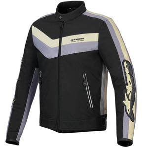 Jachetă de motocicletă Alpinestars T-Dyno rezistentă la apă negru-gri închis-bej