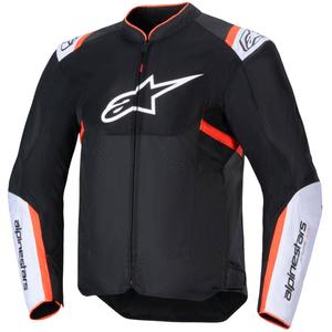 Jacheta moto Alpinestars T-SPS Air V2 negru-alb-rosu fluo