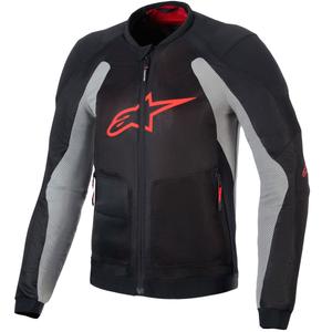 Jachetă moto Alpinestars TROOP-AIR negru-gri deschis-roșu