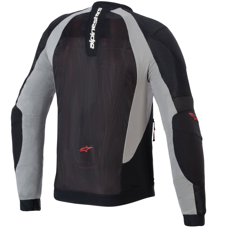 Jachetă moto Alpinestars TROOP-AIR negru-gri deschis-roșu