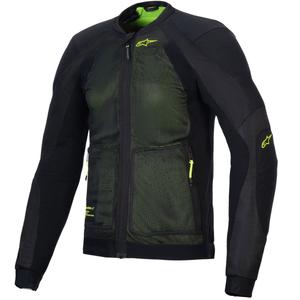 Geacă moto Alpinestars TROOP-AIR negru-galben fluo