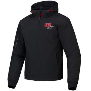 Jacheta moto Alpinestars RADIUM TECH HOODIE MM93 negru-rosu-gri