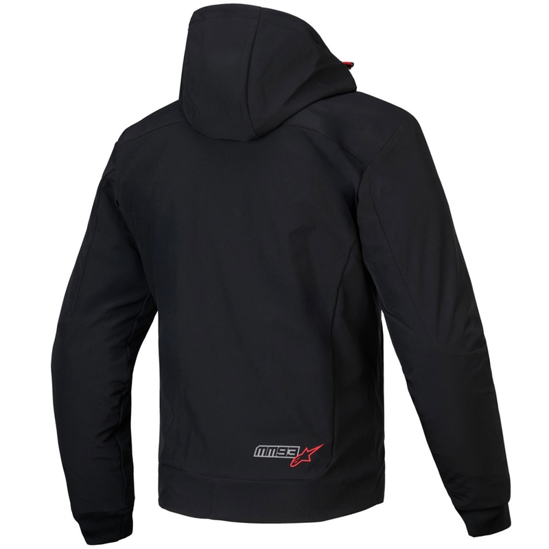 Hanorac motocicletă Alpinestars RADIUM TECH HOODIE MM93 negru-roșu-gri