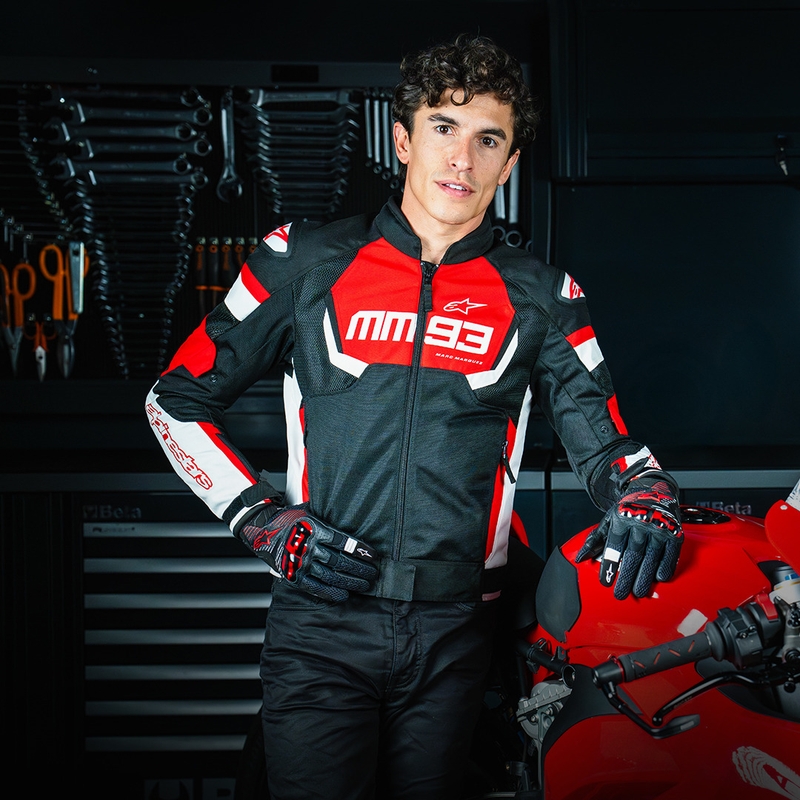 Jachetă moto Alpinestars T-SPS Air V2 MM93 colecția roșu-negru-alb
