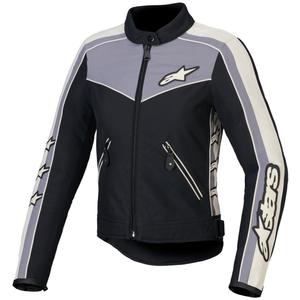 Jachetă de motocicletă pentru femei Alpinestars Stella T-Dyno rezistentă la apă negru-gri închis-gri-bej