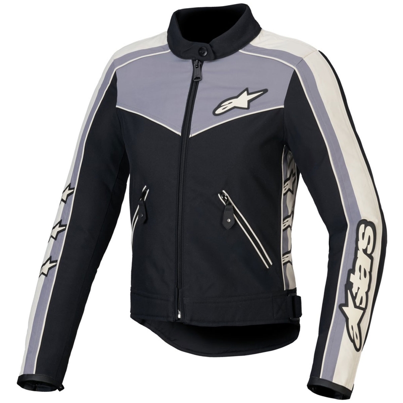 Jachetă de motocicletă pentru femei Alpinestars Stella T-Dyno rezistentă la apă negru-gri închis-gri-bej
