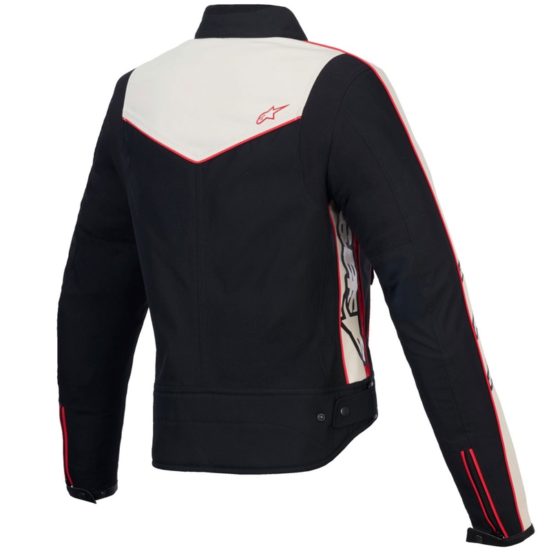Jachetă de motocicletă pentru femei Alpinestars Stella T-Dyno rezistentă la apă Negru-Bej-Roșu