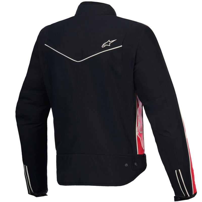 Jachetă de motocicletă pentru femei Alpinestars Stella T-Dyno rezistentă la apă negru-roșu-roz
