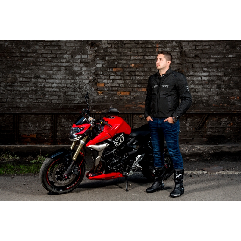 Geacă moto Street Racer Definit negru lichidare