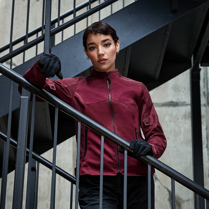 Jachetă moto damă Alpinestars STELLA C-1 AIR violet