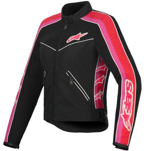 Jachetă moto Alpinestars STELLA T-DYNO AIR pentru femei Negru-Roșu-Roz-Alb
