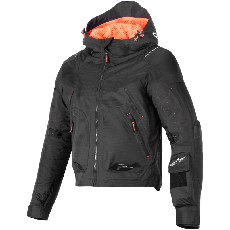 Geaca moto dama Alpinestars MOLLY AIR negru-coral fluo