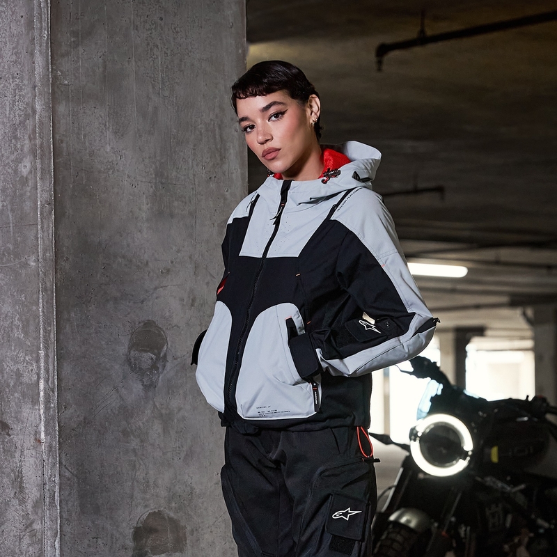 Geaca moto dama Alpinestars MOLLY AIR negru-migdala