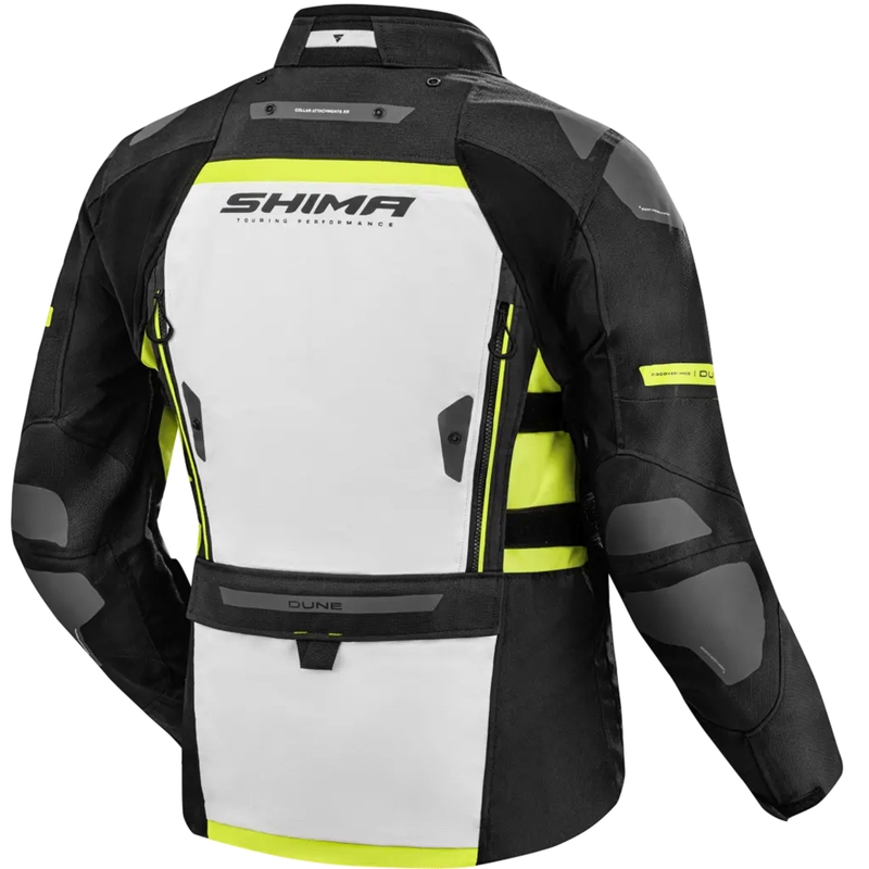 Geacă de motocicletă Shima Dune galben fluo