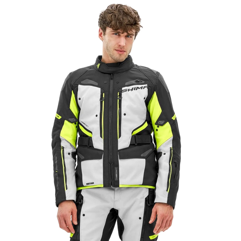 Geacă de motocicletă Shima Dune galben fluo