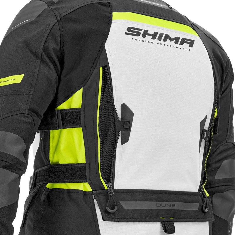 Geacă de motocicletă Shima Dune galben fluo