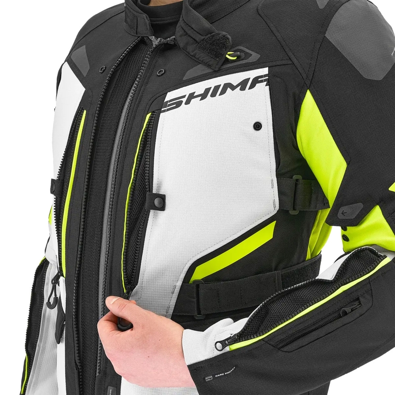 Geacă de motocicletă Shima Dune galben fluo