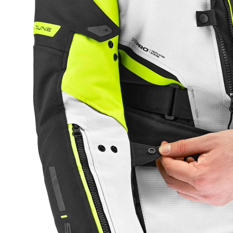 Geacă de motocicletă Shima Dune galben fluo