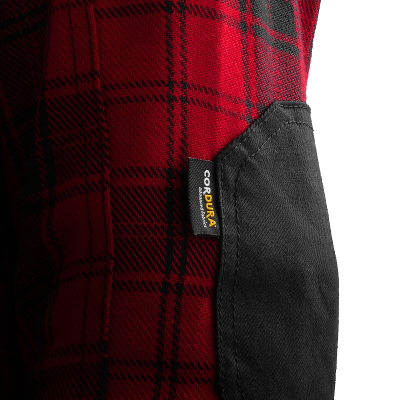 Tricou motociclist Rebelhorn Shifter negru-roșu