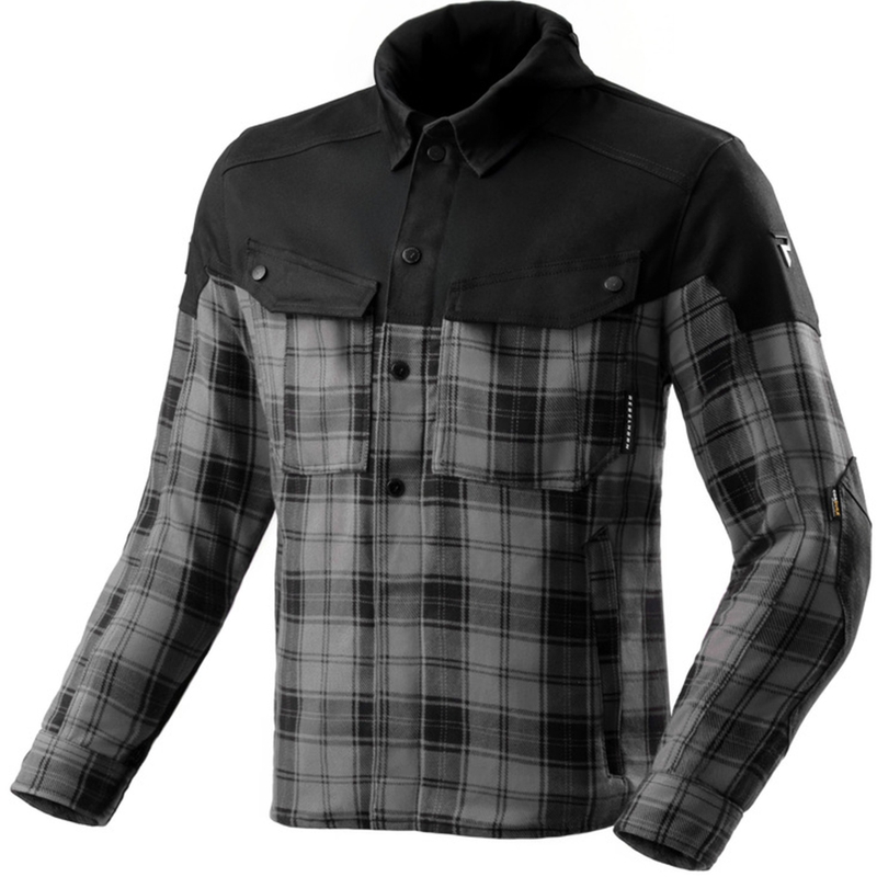 Cămașă moto Rebelhorn Shifter negru-gri
