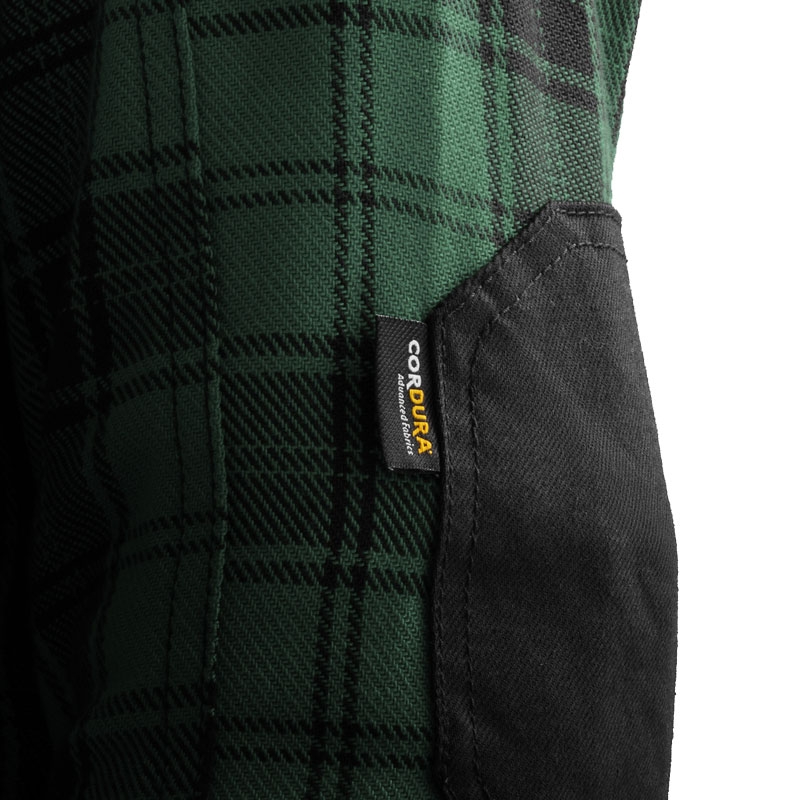 Cămașă moto Rebelhorn Shifter negru-verde