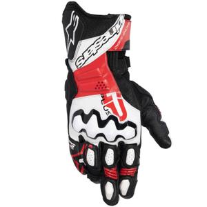 Mănuși moto Alpinestars GP Plus R V3 negru-alb-roșu