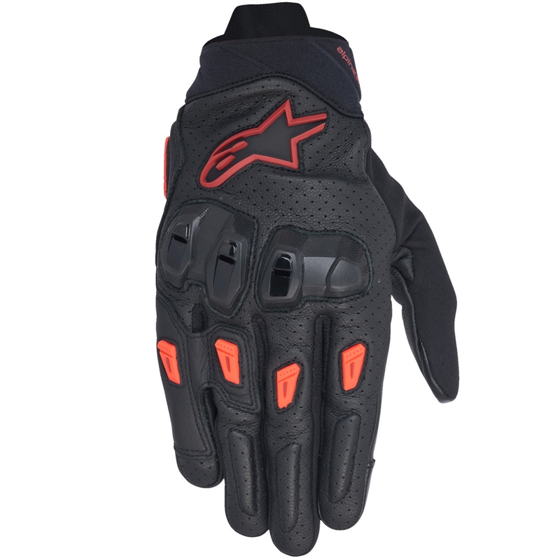 Mănuși Moto Alpinestars SP X 7 Negru-Roșu Întunecat-Roșu