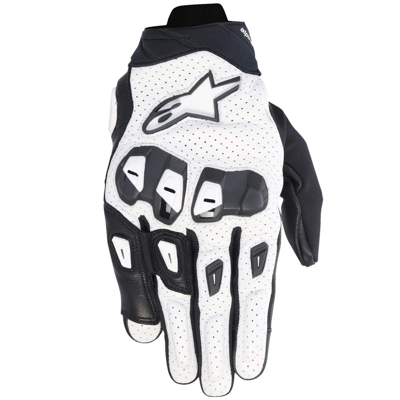 Mănuși moto Alpinestars SP X 7 alb-negru
