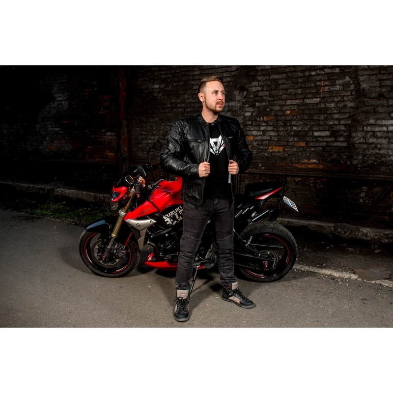 Jachetă de motocicletă Street Racer Spirit negru