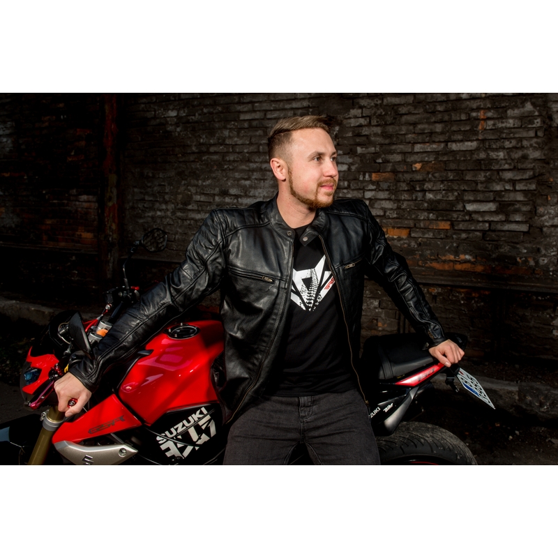 Jachetă de motocicletă Street Racer Spirit negru