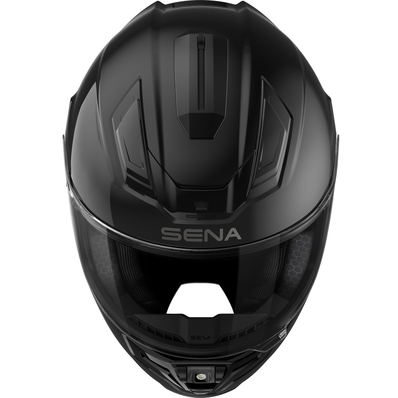 Cască integrală pentru motocicletă SENA cu căști Phantom, negru lucios