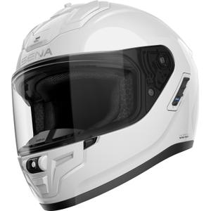 Casca moto integrala SENA cu casca Phantom alb