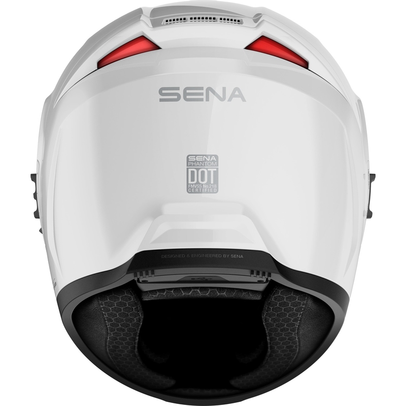 Casca moto integrala SENA cu casca Phantom alb