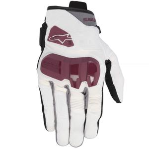 Mănuși moto damă Alpinestars Chrom V2 alb alb-violet