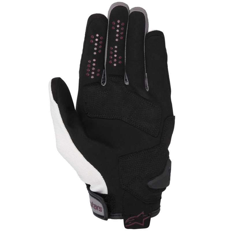 Mănuși moto damă Alpinestars Chrom V2 alb alb-violet