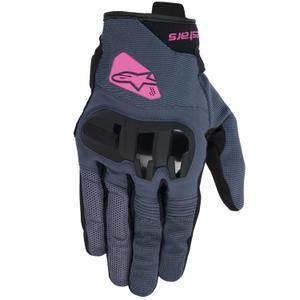 Mănuși moto damă Alpinestars Chrom V2 gri închis-negru-violet