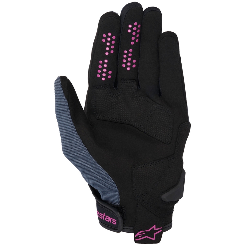 Mănuși moto damă Alpinestars Chrom V2 gri închis-negru-violet