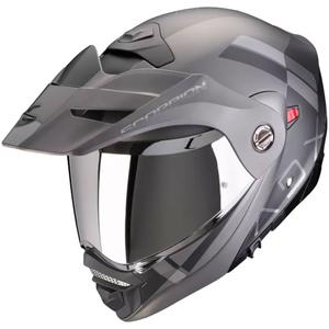 Cască de motocicletă cu clapetă Scorpion ADX-2 GALANE negru mat-argint
