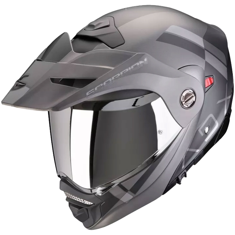 Cască de motocicletă cu clapetă Scorpion ADX-2 GALANE negru mat-argint lichidare