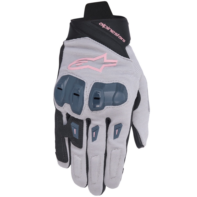 Mănuși moto damă Alpinestars STELLA SP X 1 gri-negru-gri închis-roz