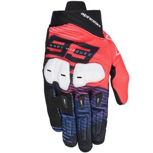 Mănuși moto Alpinestars SP X 1 MM93, colecție fluo, roșu-albastru-negru-alb