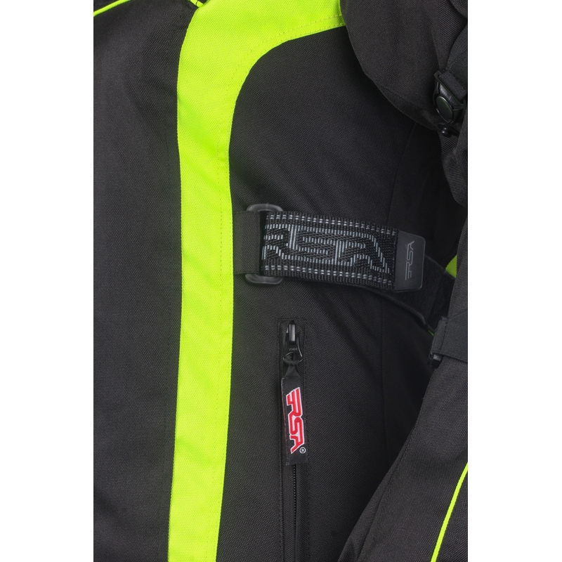 Jacheta de motociclete pentru femei RSA SW-01 negru-fluo galben lichidare