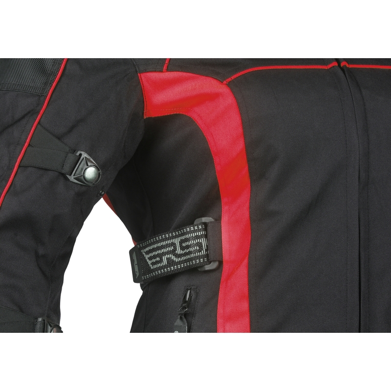Jacheta de motociclete pentru femei RSA SW-01 negru-roșu výprodej lichidare