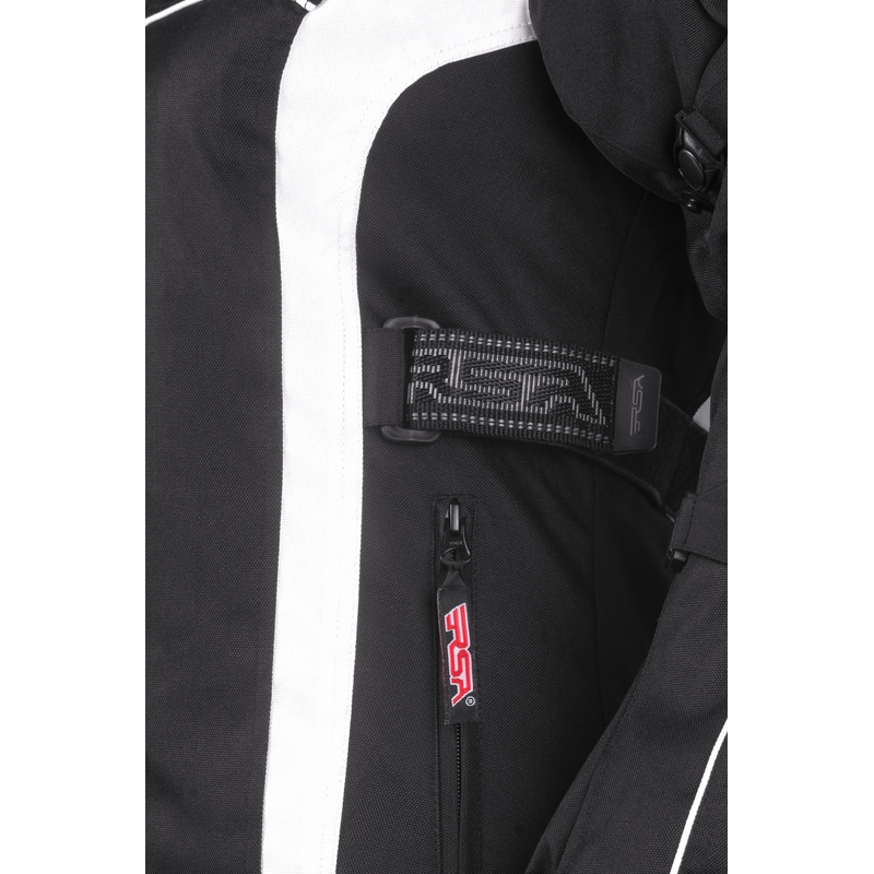 Jacheta de motociclete pentru femei RSA SW-01 negru și alb výprodej lichidare