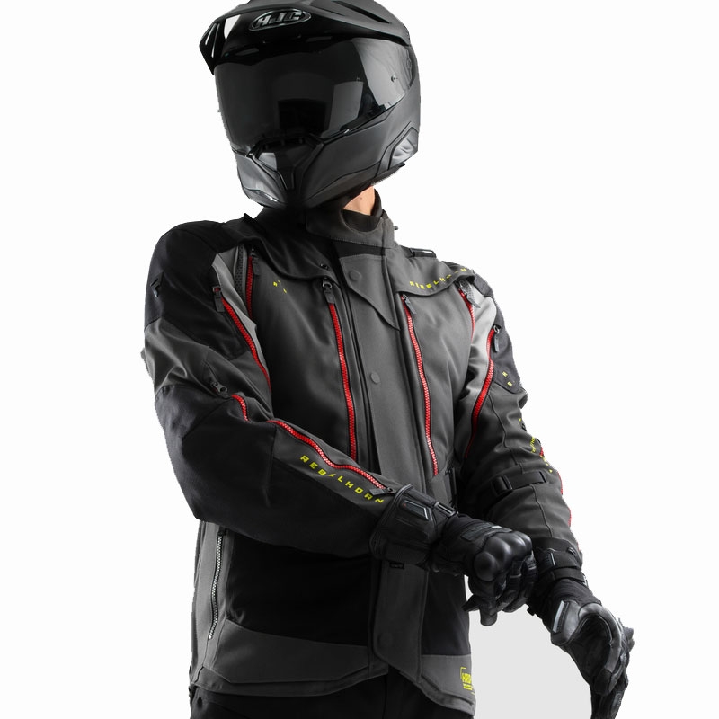 Geacă moto Rebelhorn Hardy 3.0 antracit-gri-galbenă
