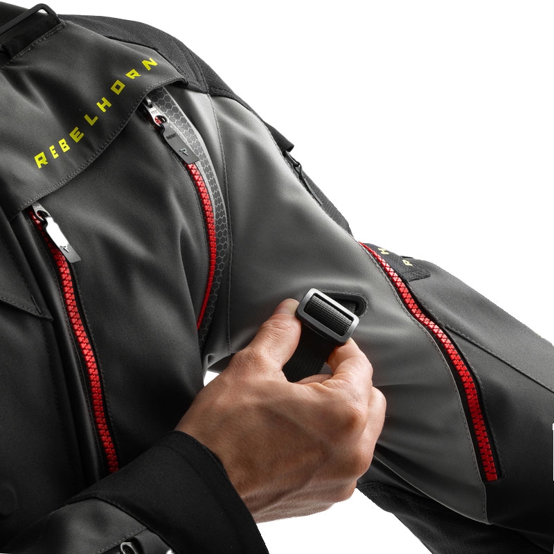 Geacă moto Rebelhorn Hardy 3.0 antracit-gri-galbenă
