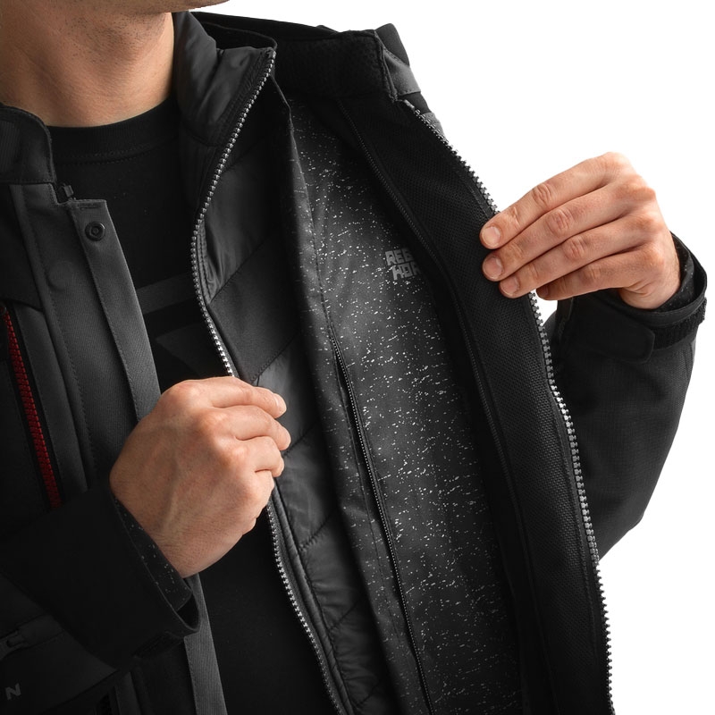 Geacă moto Rebelhorn Hardy 3.0 antracit-gri-galbenă