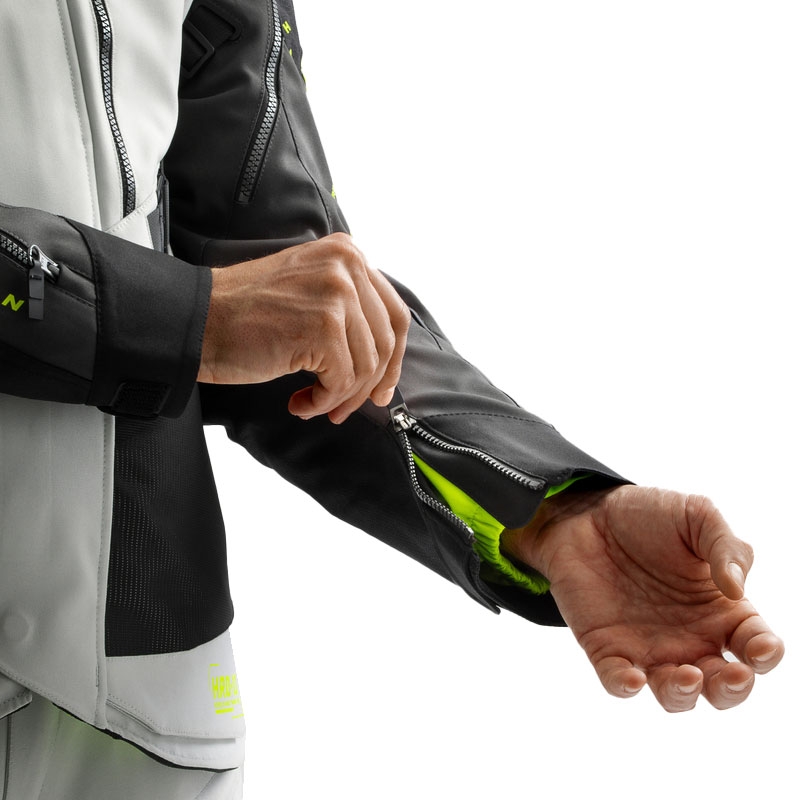 Geacă moto Rebelhorn Hardy 3.0 negru-gri-galben fluo