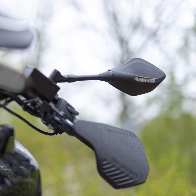 Oglinda retrovizoare cu semnalizare integrată Oxford Signal negru dreapta