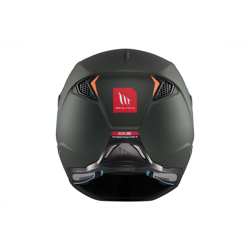 Cască deschisă cu mască MT Streetfighter SV S Solid A6 verde mat cu vizieră iridium